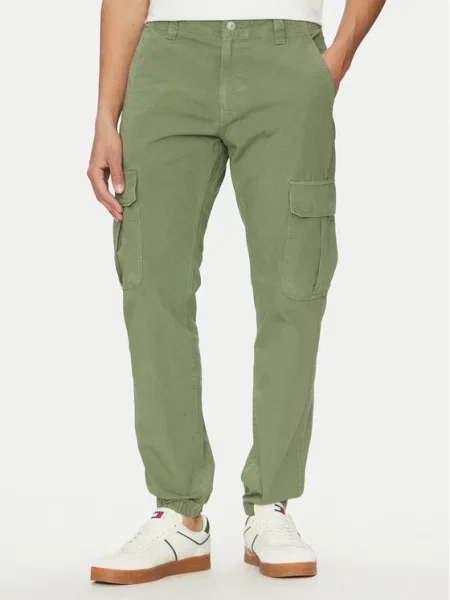 Jogging hlače Tommy Jeans zelena
