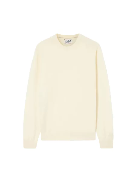 Sweter Mc2 Saint Barth wełniany beżowy