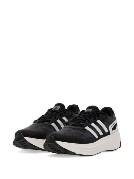 Sneakerși Adidas Campus cu imagine alergare din piele de căprioară negru