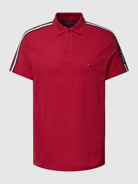 Koszulka polo o kroju regular fit z paskami w kontrastowym kolorze Tommy Hilfiger