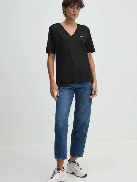 Lacoste tricou din femei albastru marin negru