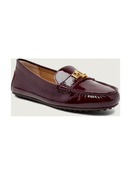 LAUREN RALPH LAUREN De piele mocasini BARNSBURY bordo