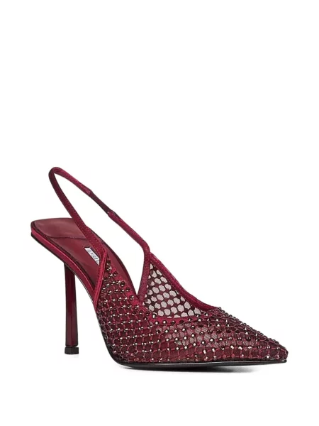 Pantofi cu toc Le Silla slingback de cristal roșu