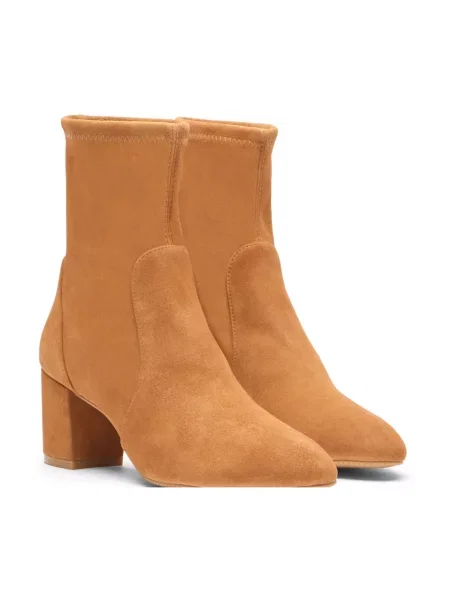 Botki Stuart Weitzman zamszowe żółte