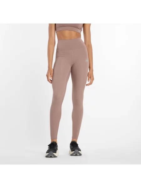 Legginsy New Balance – beżowe różowe