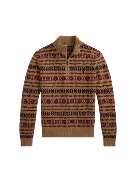Sweter Polo Ralph Lauren wełniany brązowy