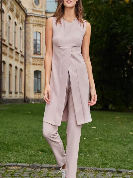 Жилет класичний LadyLike бавовна/поліестер бежевий