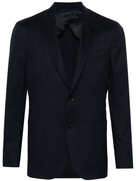 Sacou Lardini din țesătură twill albastru