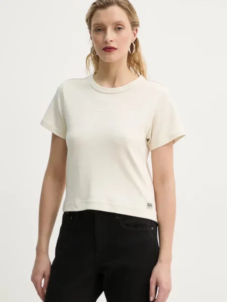 G-Star Raw t-shirt beżowy