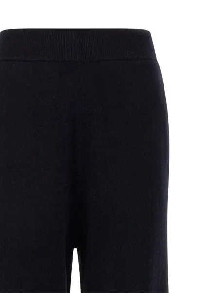 Pantaloni Max Mara tricotate albastru