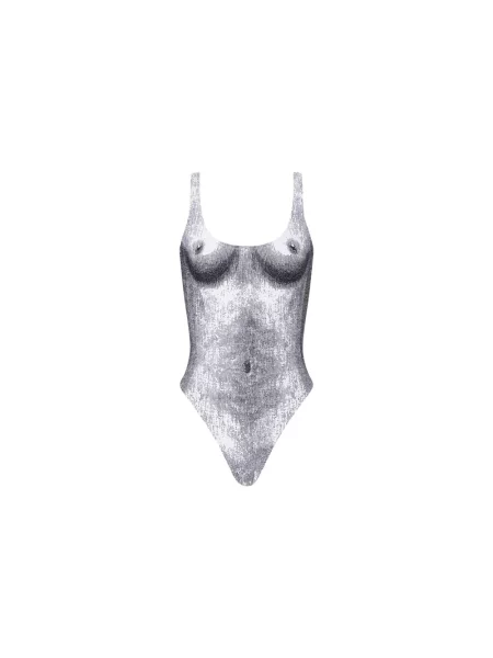 Stroj jednoczęściowy Moschino szary