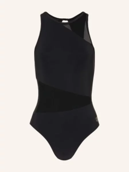 Arena Strój Kąpielowy Mesh Angle schwarz czarny