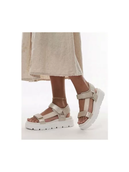 TOMMY HILFIGER Sandale CLAIRE auriu alb