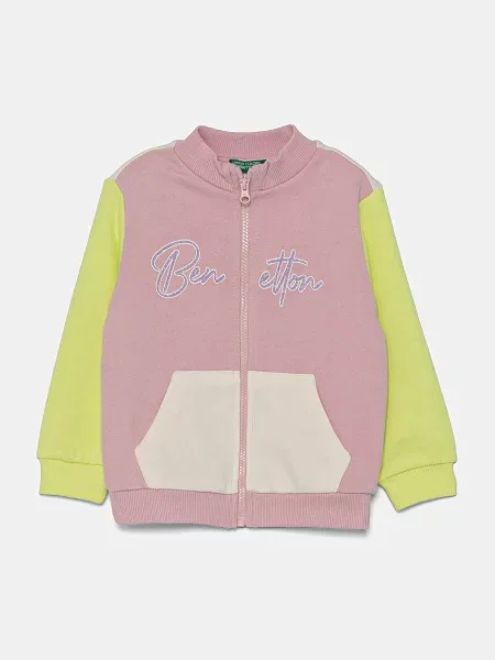 United Colors of Benetton Dětská mikina růžová