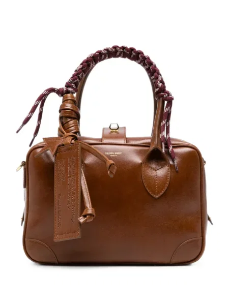 Geantă shopper Golden Goose din piele maro