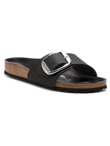 Birkenstock Чехли Madrid Big Buckle черен