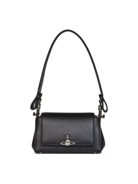 Torebka Vivienne Westwood z logo czarna
