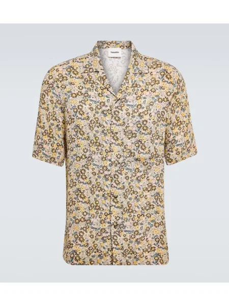 Риза Nanushka на цветя с принт