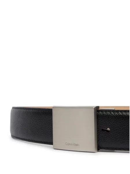 Calvin Klein Diržas Dress Plaque Pebble Adj juoda