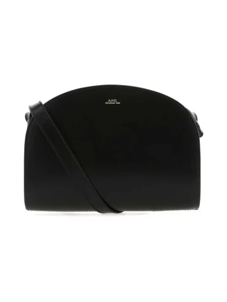 Torebka skórzana A.p.c. skórzana czarna