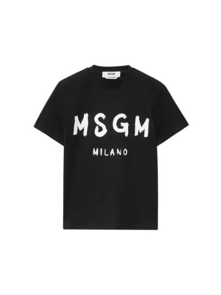 Koszulka Msgm z krótkim rękawem czarna