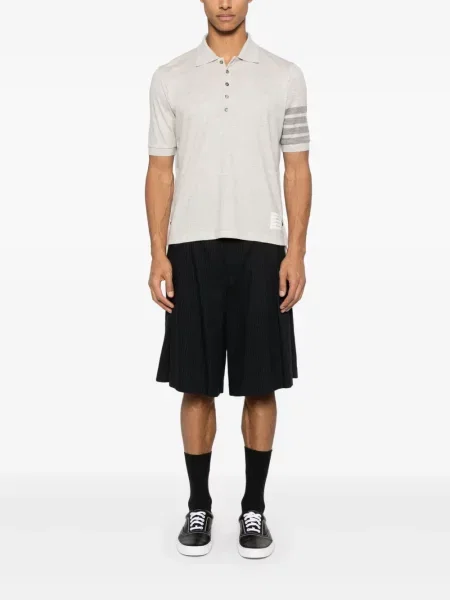 Polo Thom Browne de lână gri