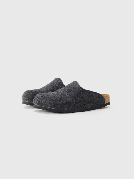 BIRKENSTOCK Šľapky Amsterdam tmavosivá