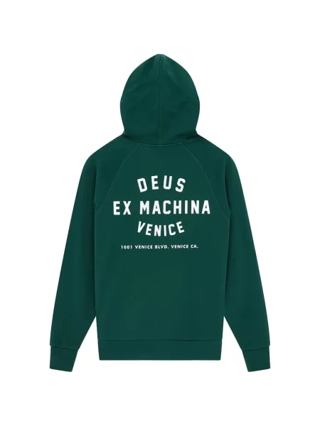 Суичър с качулка Deus Ex Machina зелено