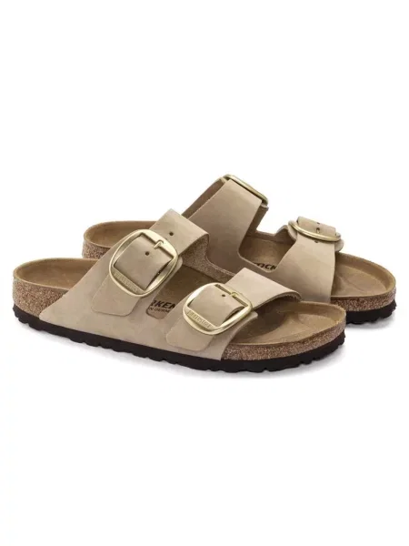 Klapki Birkenstock beżowe