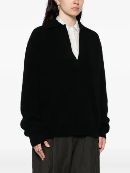 Polo Uma Wang tricotate negru