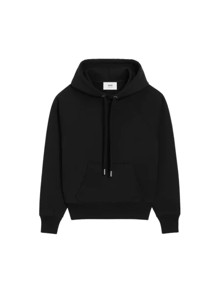 Bluza z kapturem Ami Paris czarna