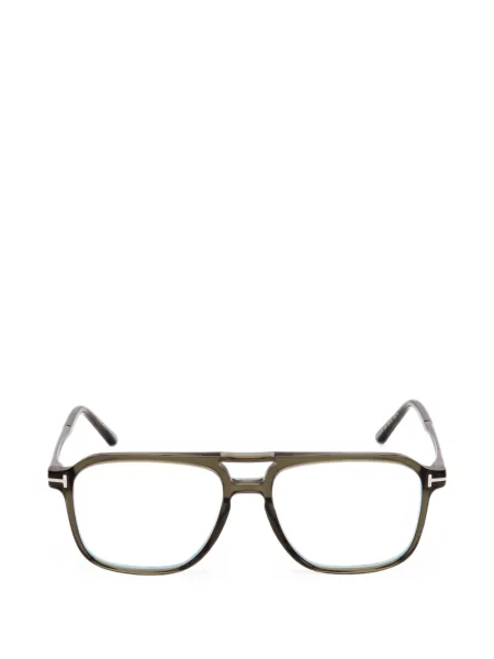 Ochelari de soare Tom Ford Eyewear cu imprimeu geometric verde