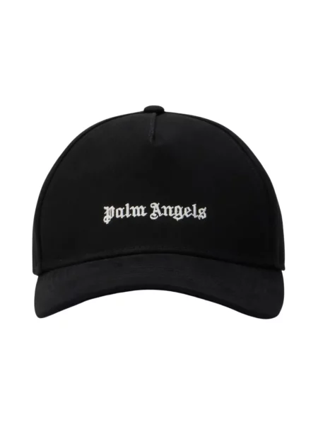 Czapka z daszkiem Palm Angels klasyczna z autografem czarna