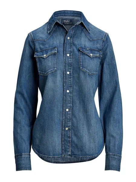 Jeans srajca Polo Ralph Lauren modra