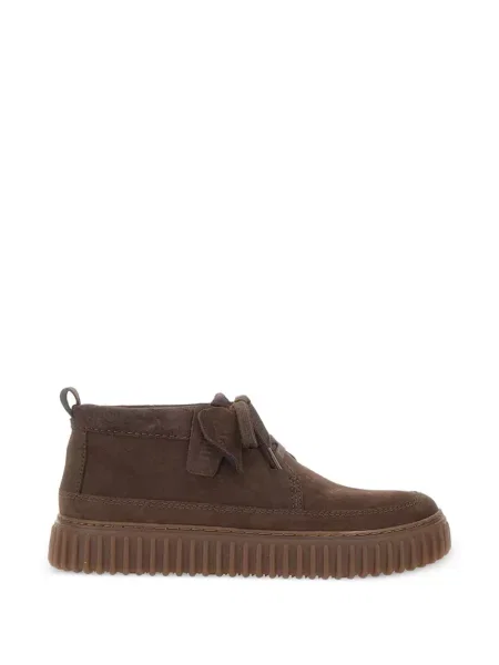 Členkové čižmy Clarks hnedá