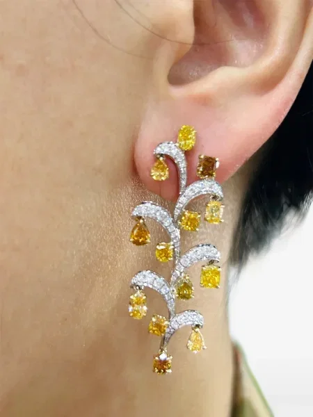 Cercei Hyt Jewelry alb