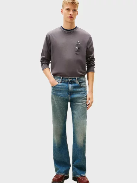 Лонгслів Tommy Jeans чорний