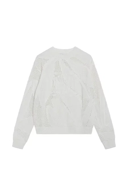 Pulover Max Mara cu model floral alb