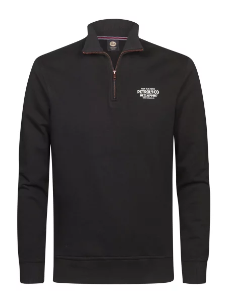 Petrol Industries Mikina černá bílá