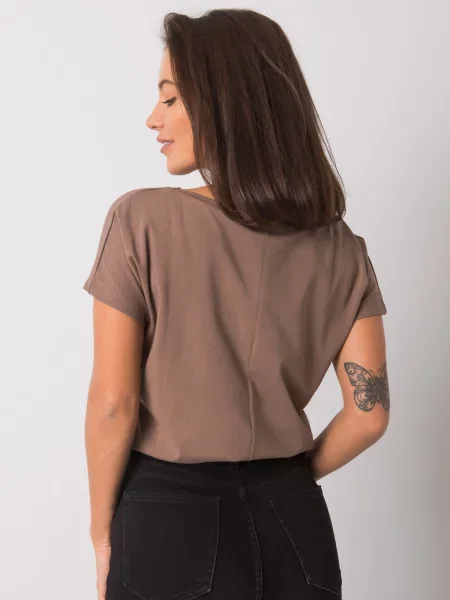 Tricou Basic Feel Good maro