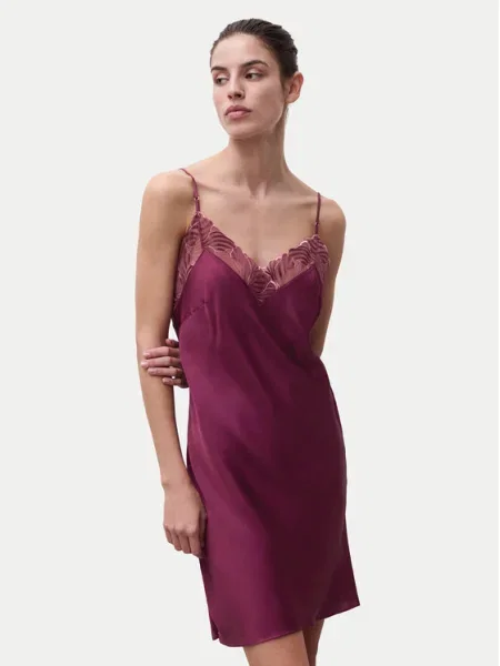 Chantelle Cămașă de noapte Legend Vișiniu