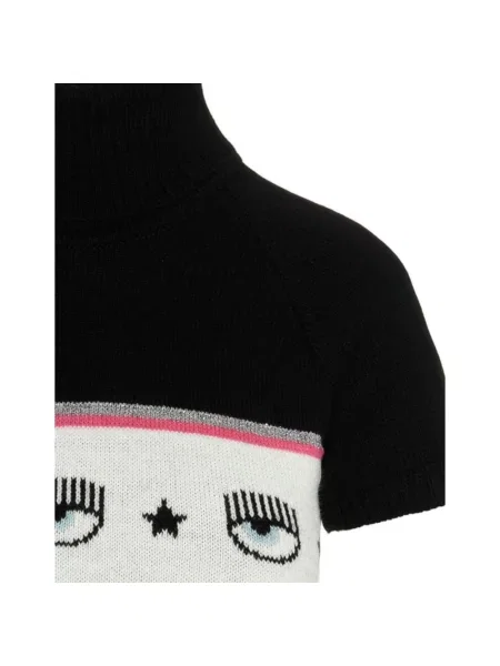 Sukienka Chiara Ferragni Collection z krótkim rękawem czarna