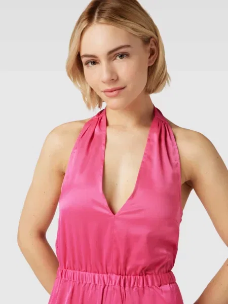 Długa sukienka z wiązaniem na szyi model ‘ATHENA’ Y.a.s