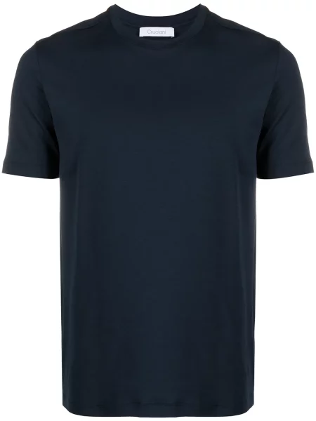 Tricou Cruciani cu decolteu rotund albastru