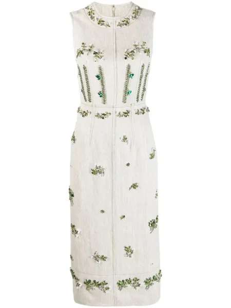 Rochie fără mâneci Erdem fără mâneci de costum