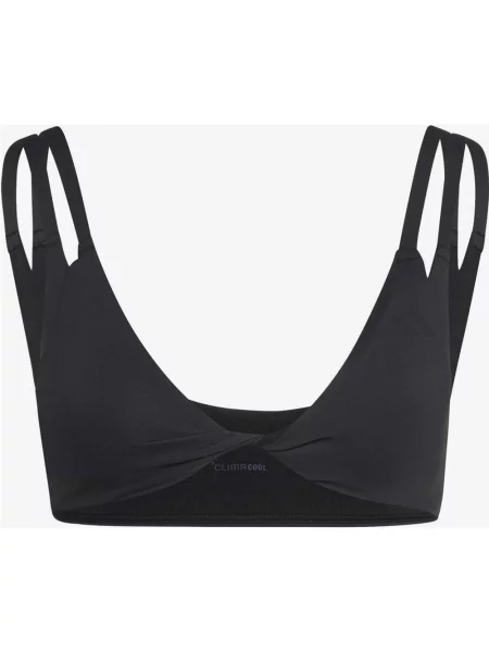 Biustonosz adidas Optimé Workout reversible twist lekka podpora XS czarny