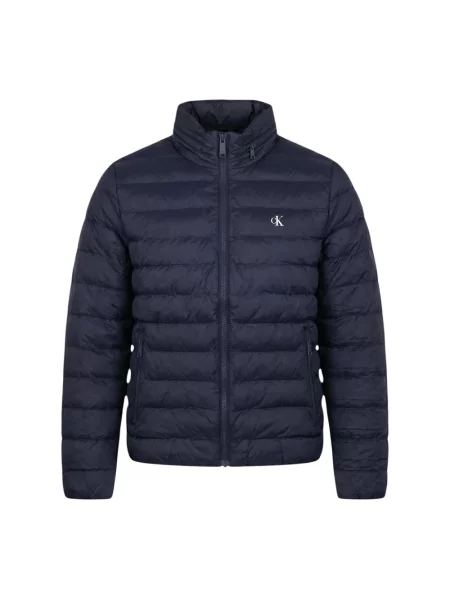 Pikowana kurtka jeansowa Calvin Klein niebieska