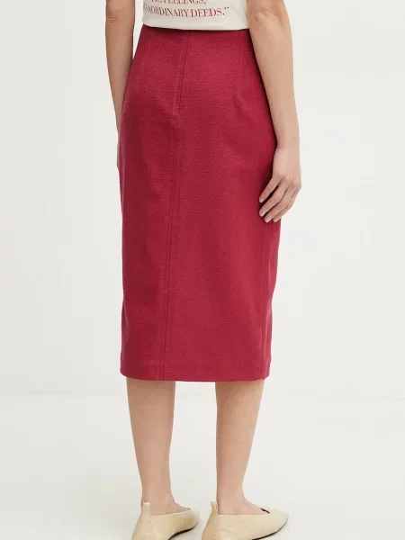 Sukně Weekend Max Mara midi červená