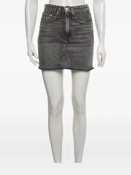 Φούστα τζιν Rag & Bone γκρι