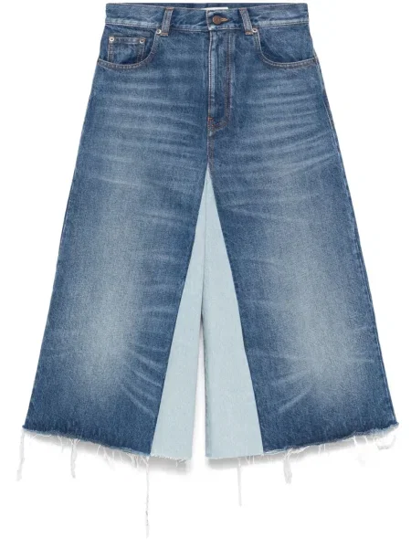 Pantaloni scurți din denim Chloé albastru